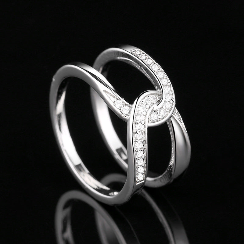 Bague Amour Coeur Infini- Mère & Fille Toujours liés ensemble - Molinse