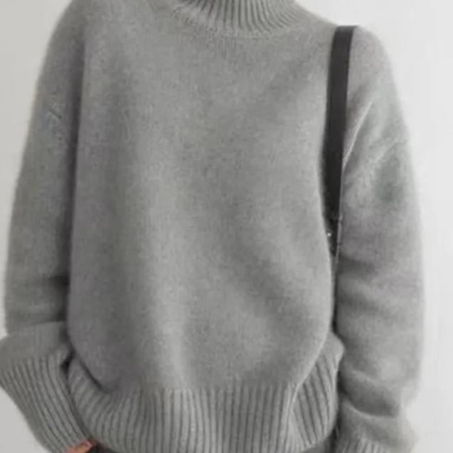 Pull Col Roulé Oversize en Cachemire - Molinse