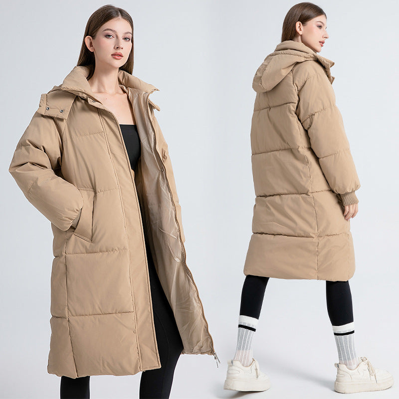 Oversized cotton puffer coat.