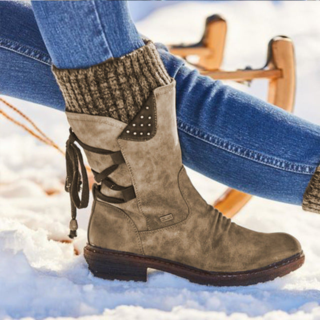 Bottes mi-hautes à talon carré - Molinse