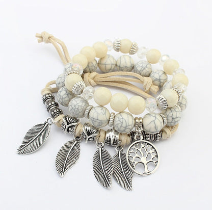 Elan™  Ensemble de Bracelets Bohème - Molinse