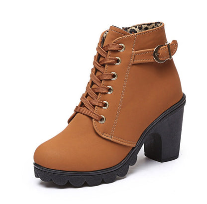 Bottes à Talons Bloc Chunky - Molinse