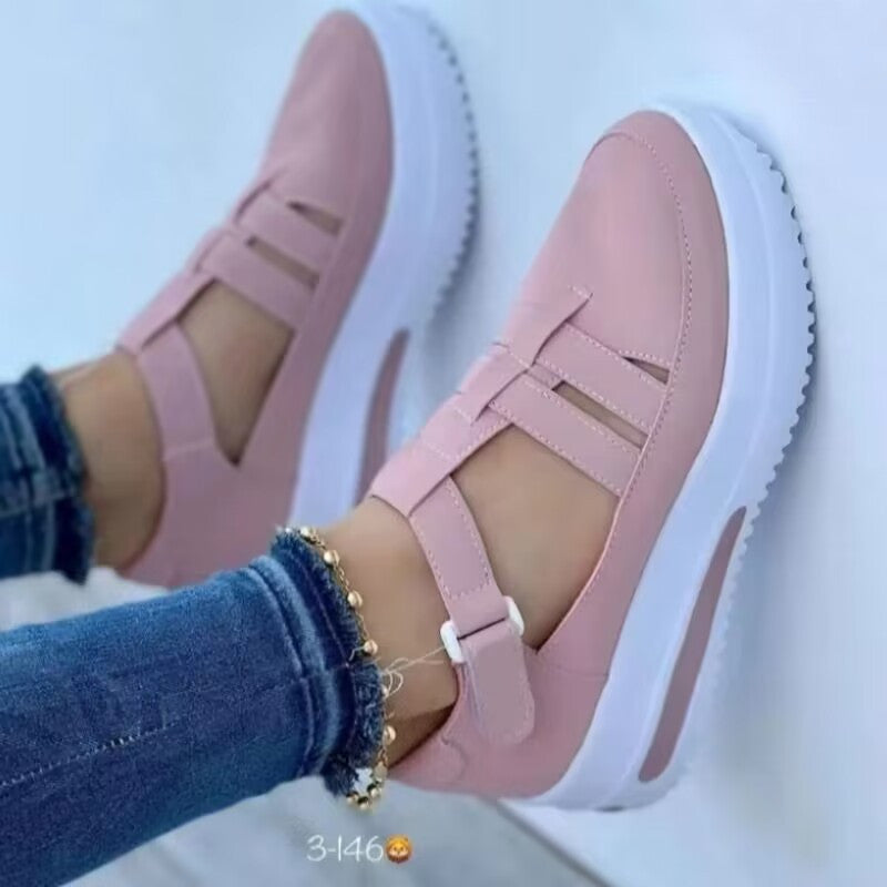 Sandale orthopédique style basket à semelle plateforme pour femme - Molinse