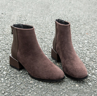 Botte Élégante à Talon Solide - Molinse