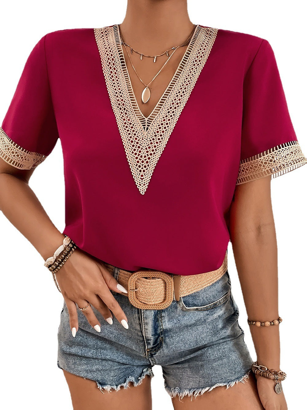 Blouse en Dentelle Chiffon - Molinse