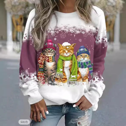 Sweat shirt d'hiver Chat Confortable - Molinse