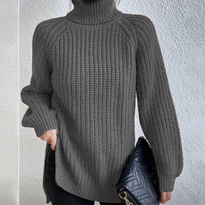 Pull tricoté à col roulé pour femme - Molinse