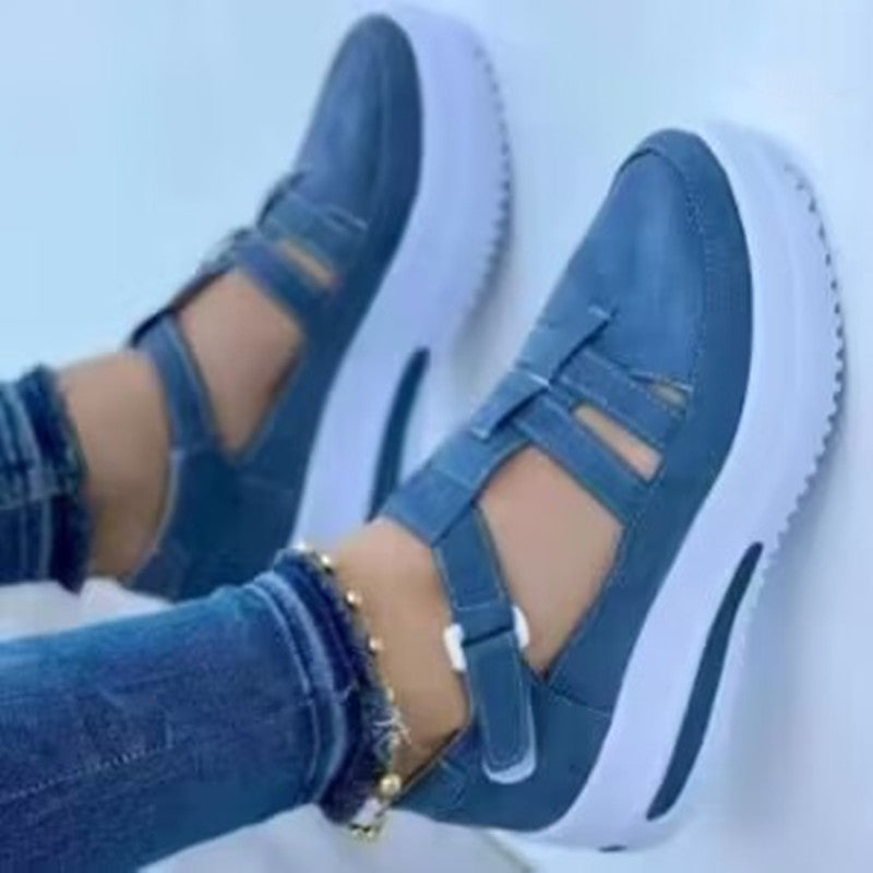 Sandale orthopédique style basket à semelle plateforme pour femme - Molinse