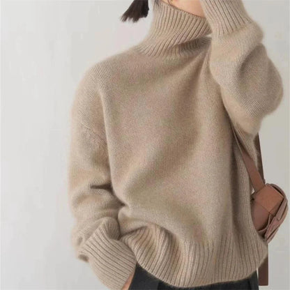 Pull Col Roulé Oversize en Cachemire - Molinse