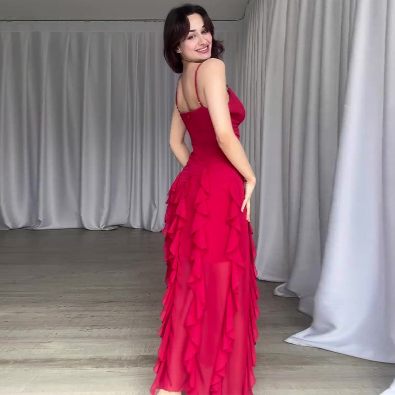 Elegant Ruffled Robe – Summer Glamour Style