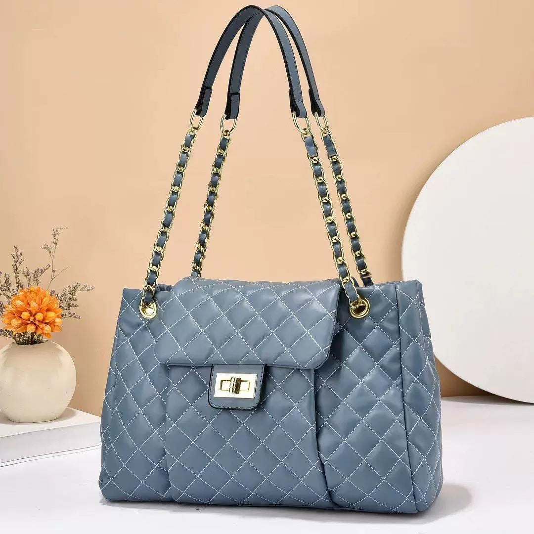 Sac messager à bandoulière avec chaîne