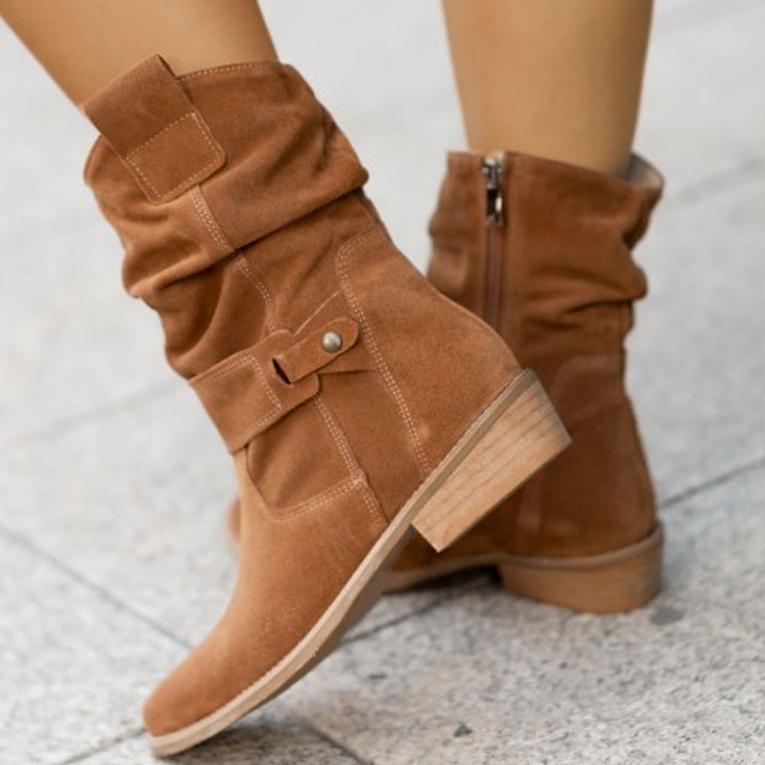 Grande Taille Bottes Courtes Européen Et Américain Style - Molinse