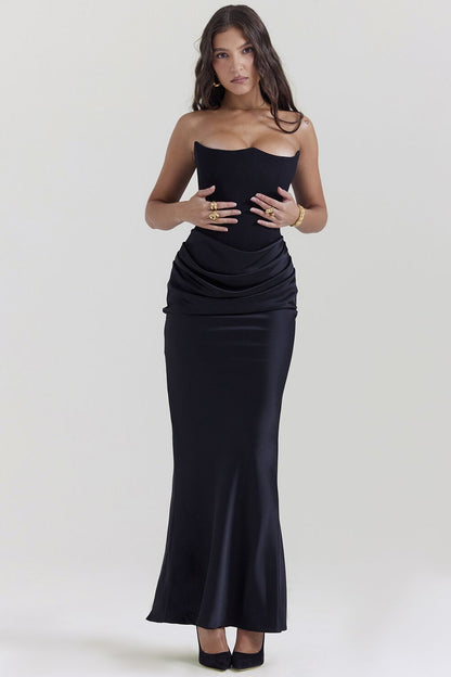 Yara™ | Robe Satin Vintage - Élégance - Molinse
