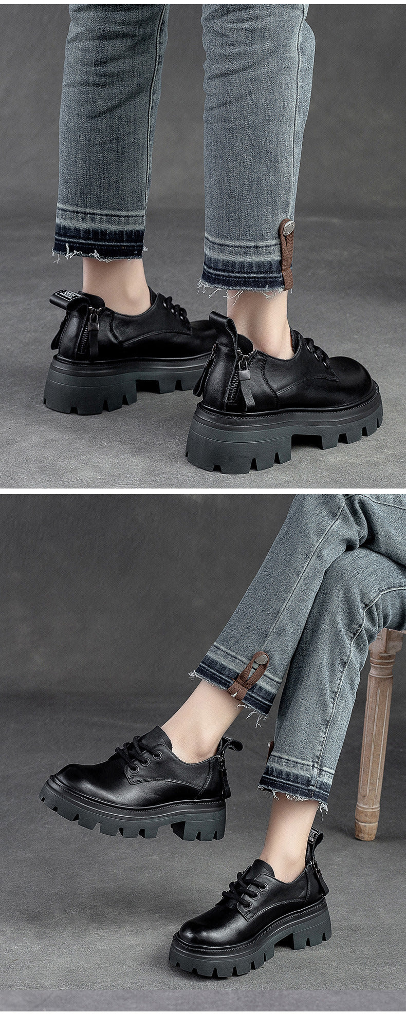 Mori Moccasins with Back Closure, Muffin Sole.