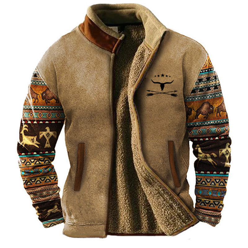 Manteau  polaire décontracté à la mode pour hommes - Molinse